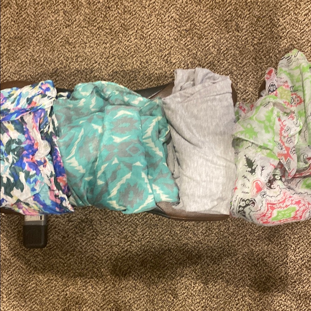 Colorful Patterned Scarves Set